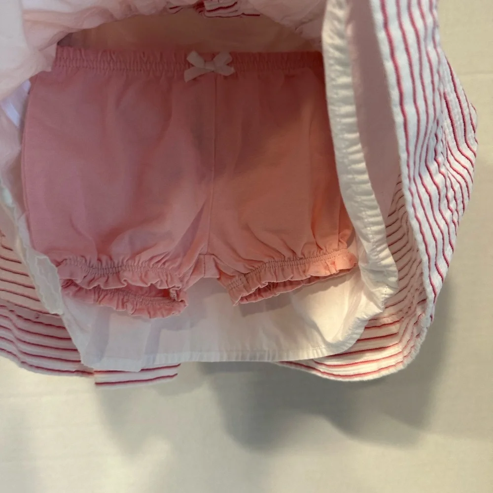 Ralph Lauren Cap Sleeved 3M Baby Girl Dress & Carter’s Bloomers! Pink & …